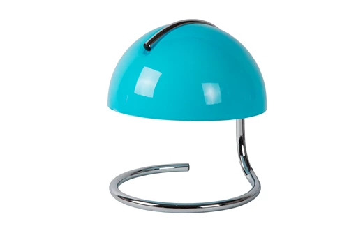 Lucide CATO - Tischlampe - Ø 23,5 cm - 1xE27 - Blau - ausgeschaltet